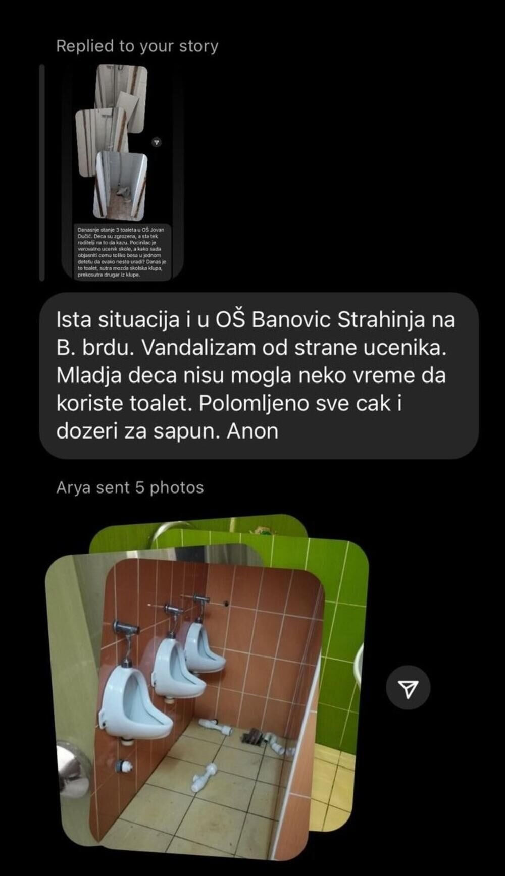 Vandalizam od strane učenika