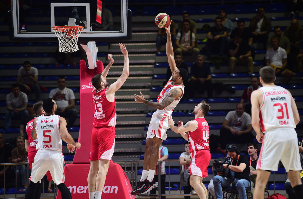 Detalj sa utakmice Crvene zvezde i Studentskog centra