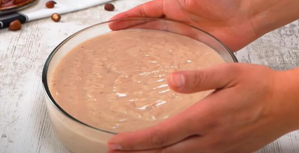 Posna sladoled torta sa voćem u činiji