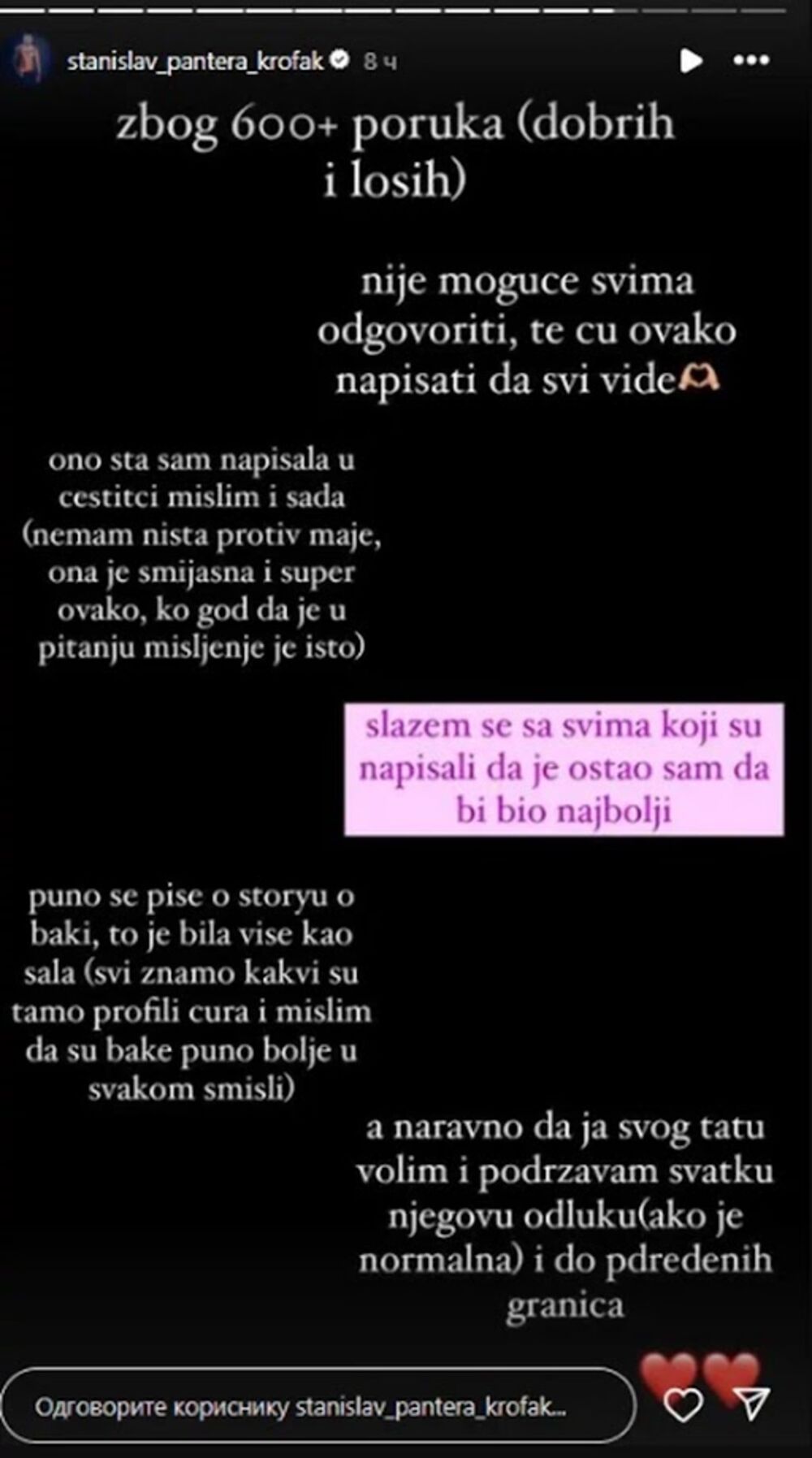 Veza Maje i Stanislava privlači veliku pažnju