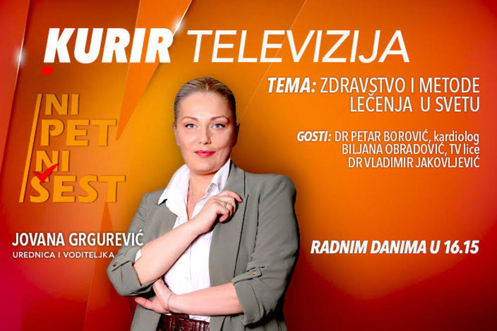 Od čega se najviše boluje i umire u Srbiji? Gledajte “Ni 5 ni 6” danas u 16.15 samo na Kurir televiziji