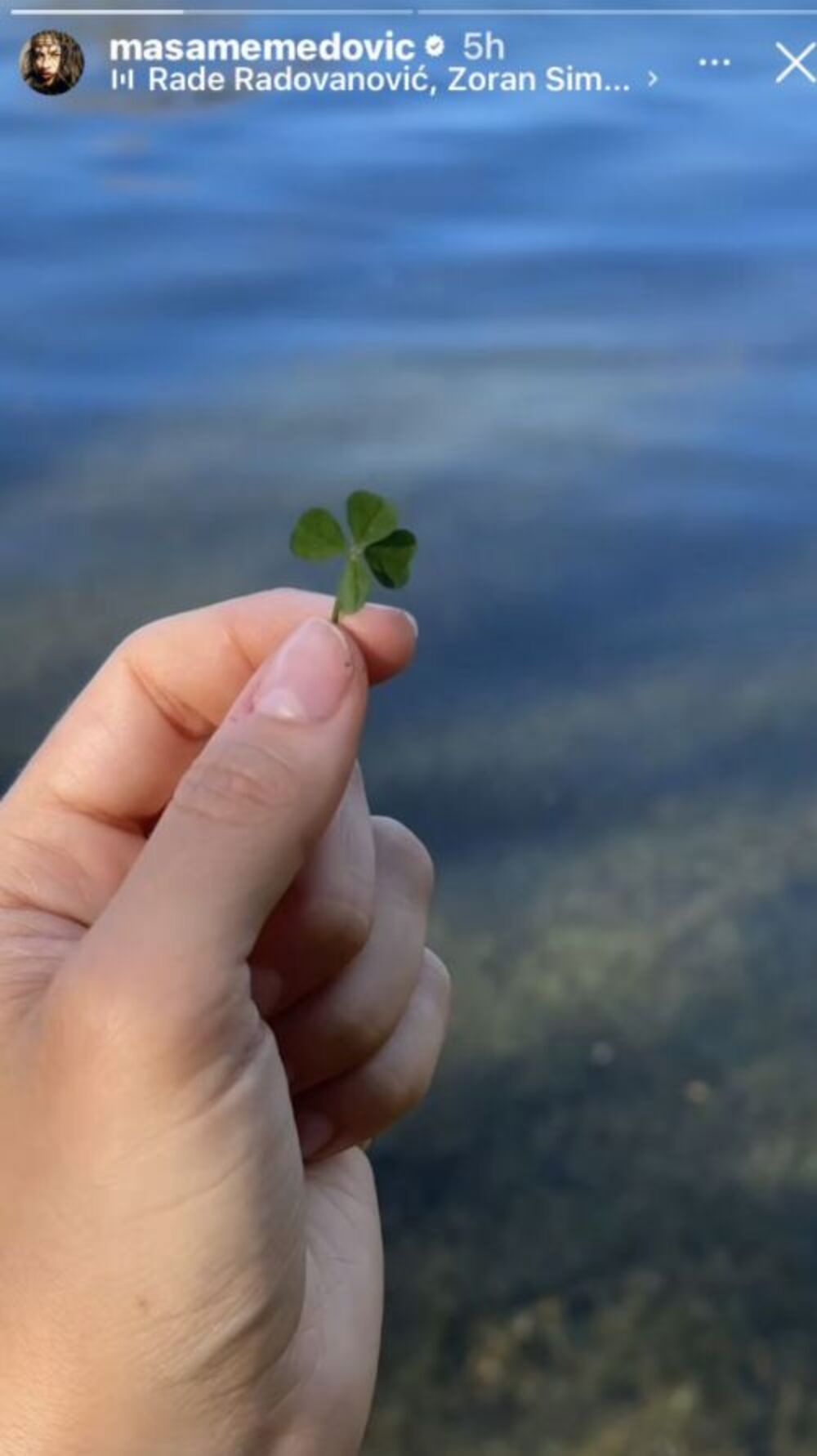 Maša Memedović pronašla detelinu sa četiri lista