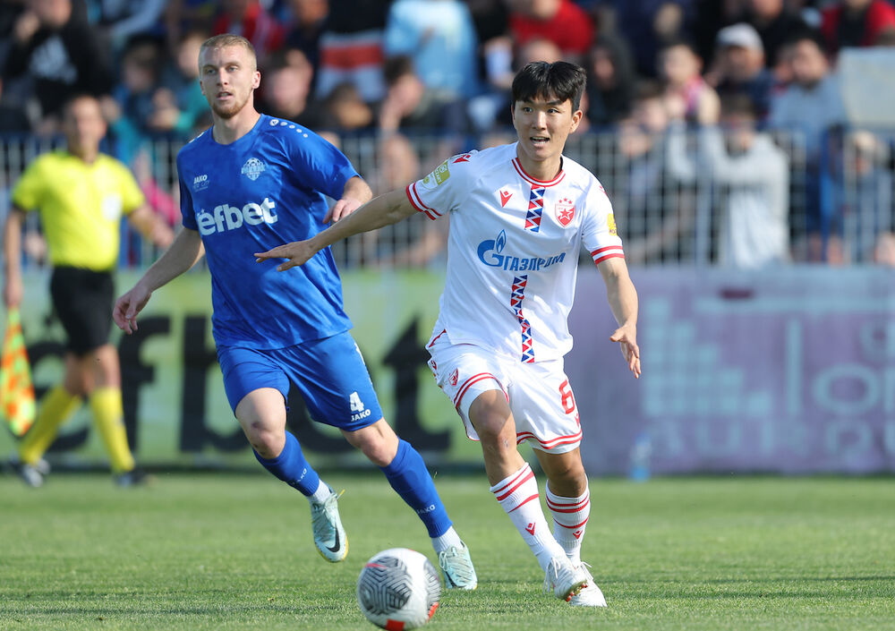 Detalj sa utakmice između Radnika i Crvene zvezde u Surdulici