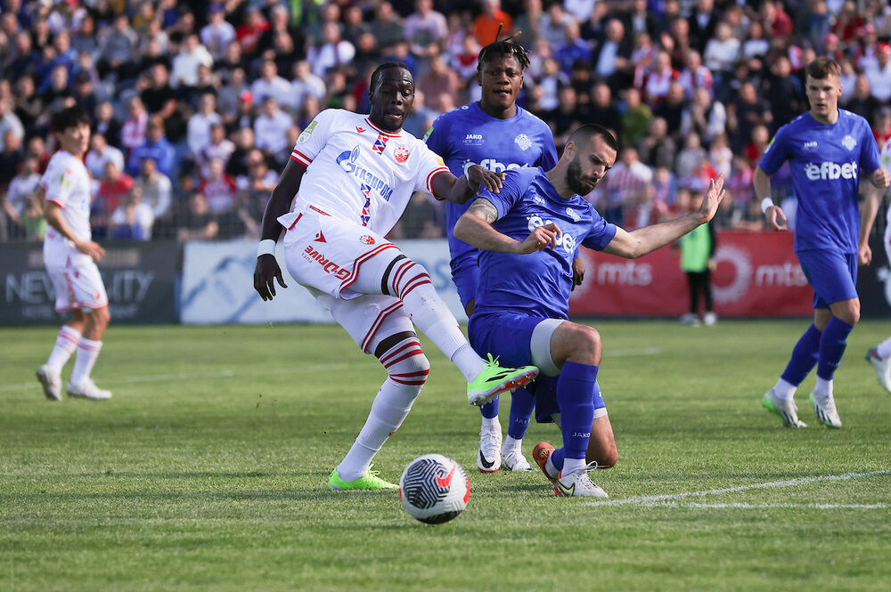 Detalj sa utakmice između Radnika i Crvene zvezde u Surdulici