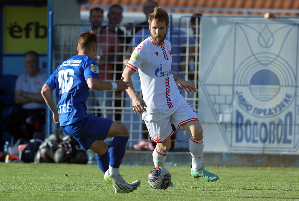 Aleksandar Katai na utakmici između Radnika i Crvene zvezde u Surdulici