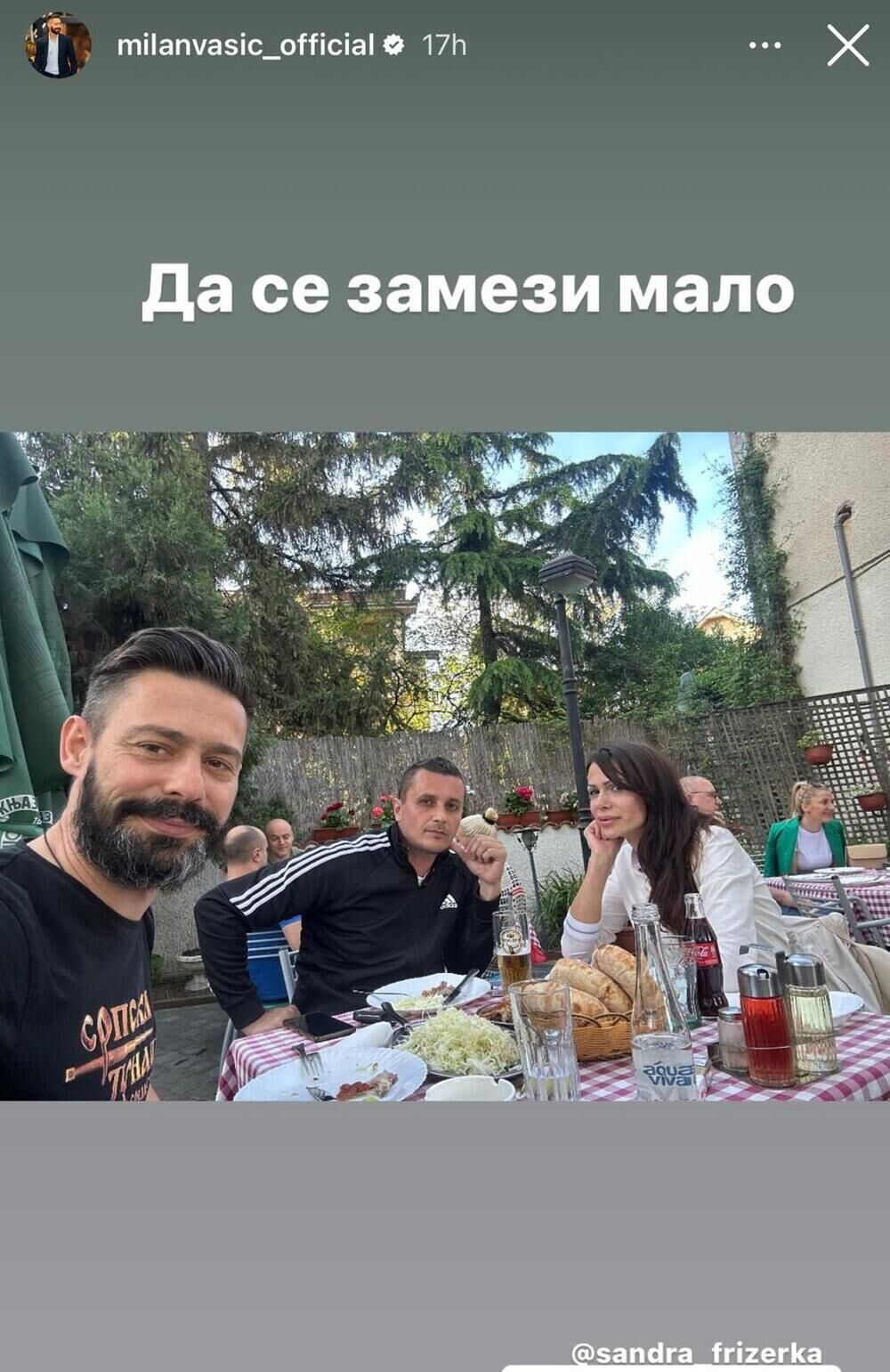 Milan Vasić sa roditeljima Anđele Šparavalo