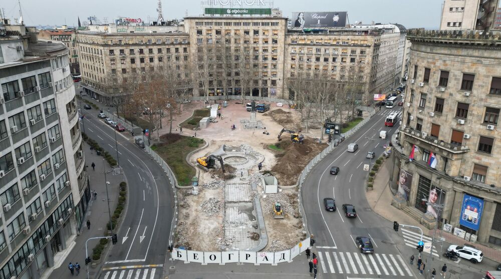 Radovi na Trgu Nikole Pašića