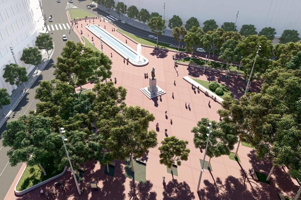 MESTO SUSRETA TRADICIJE I INOVACIJA: Trg Nikole Pašića dobija novo ruho, a fontani se vraća stari izgled (FOTO)