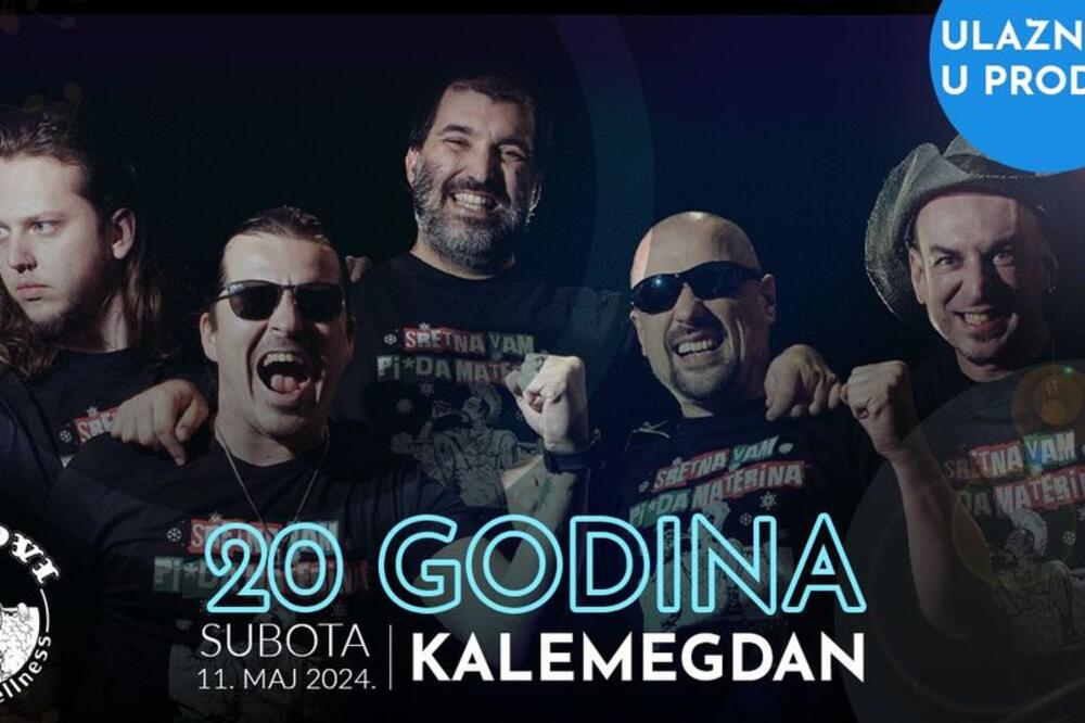 BRKOVI PROSLAVLJAJU 20 GODINA BENDA SPEKTAKULARNIM KONCERTOM U BEOGRADU