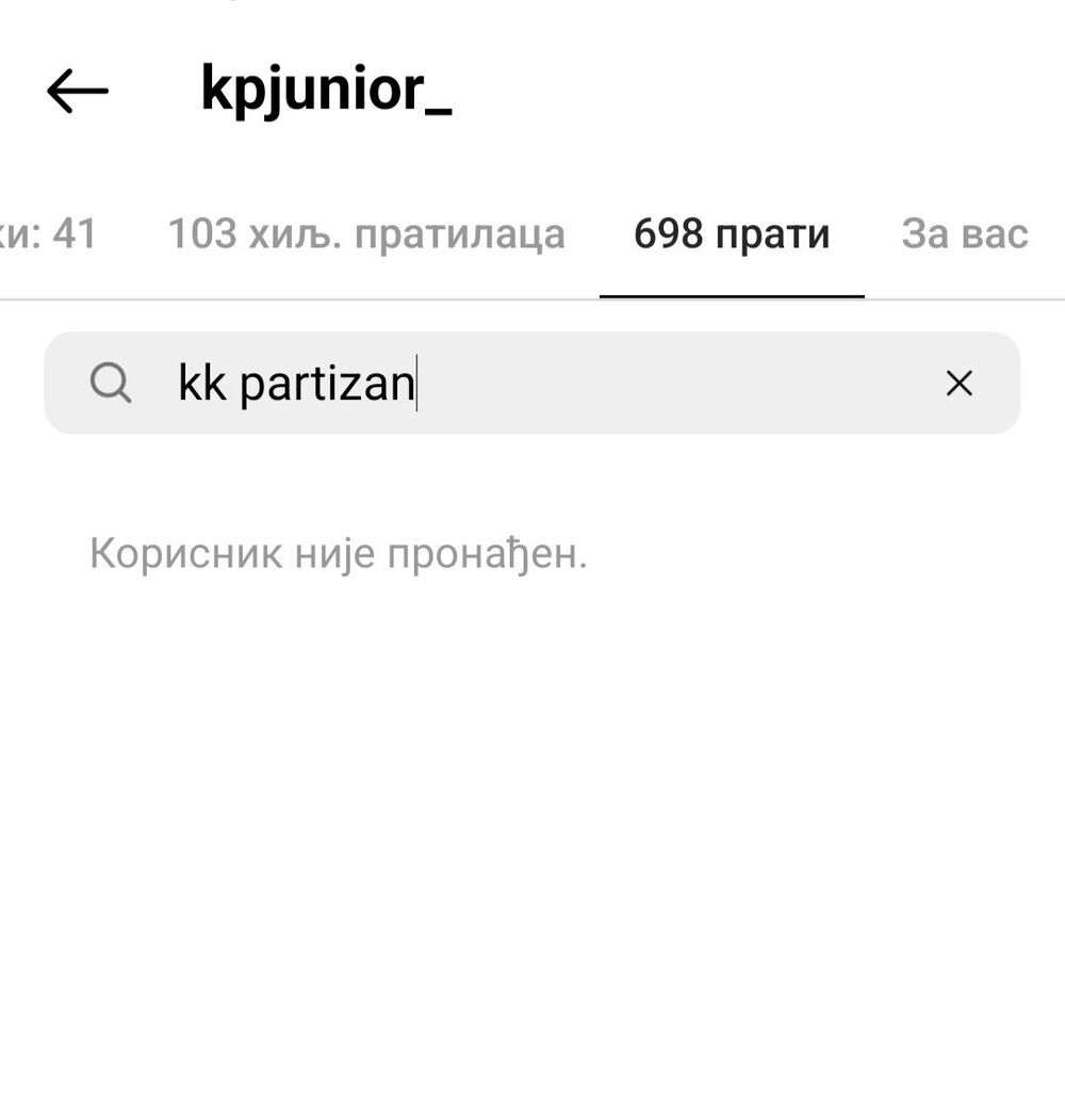 Kevin Panter otpratio Partizan na Instagramu