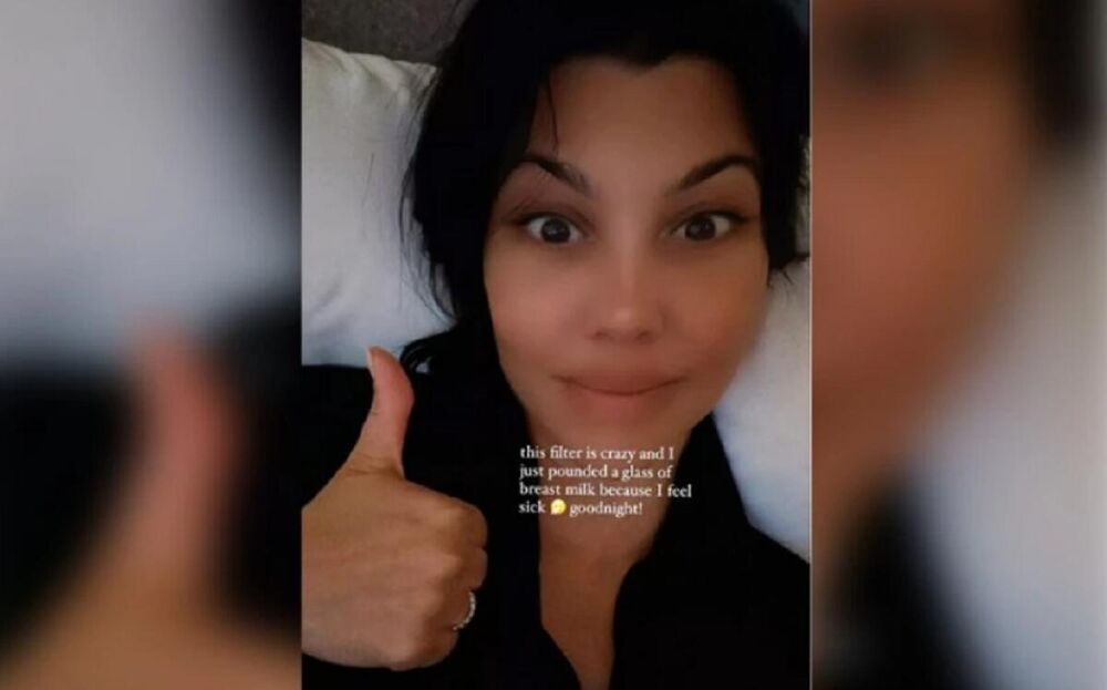 Kortni Kardašijan pije svoje mleko