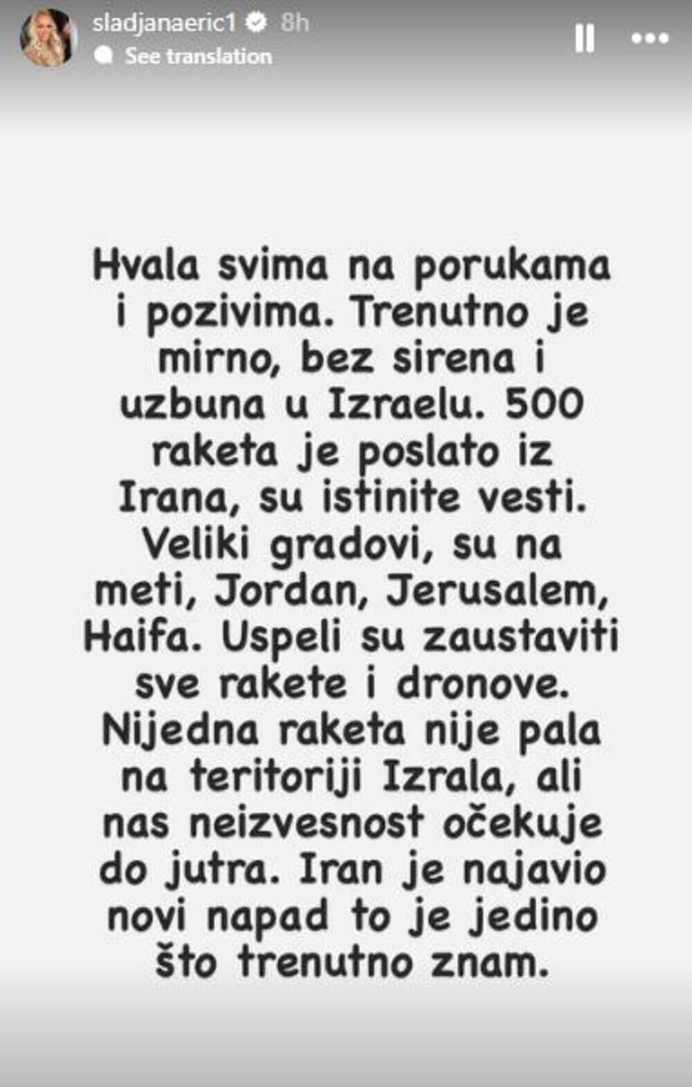 Slađana Erić stori