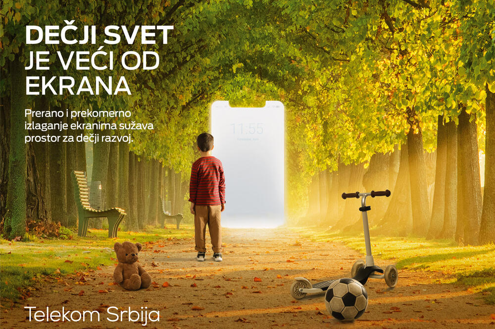 Telekom Srbija pokreće projekat „Dečji svet je veći od ekrana“