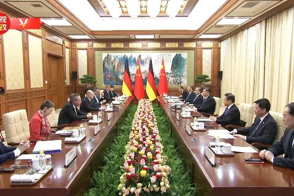 Si Đinping se sastao sa nemačkim kancelarom Olafom Šolcom