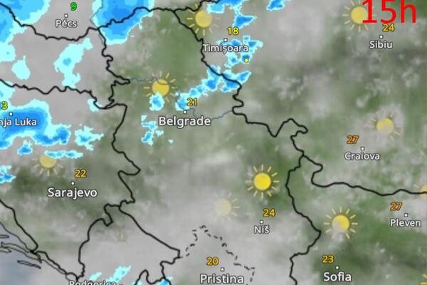 EVO KAKO ĆE SE OBLAČNOST I ZAHLAĐENJE KRETATI IZ SATA U SAT: Prvo će zahvatiti sever Srbije, a onda... (FOTO)