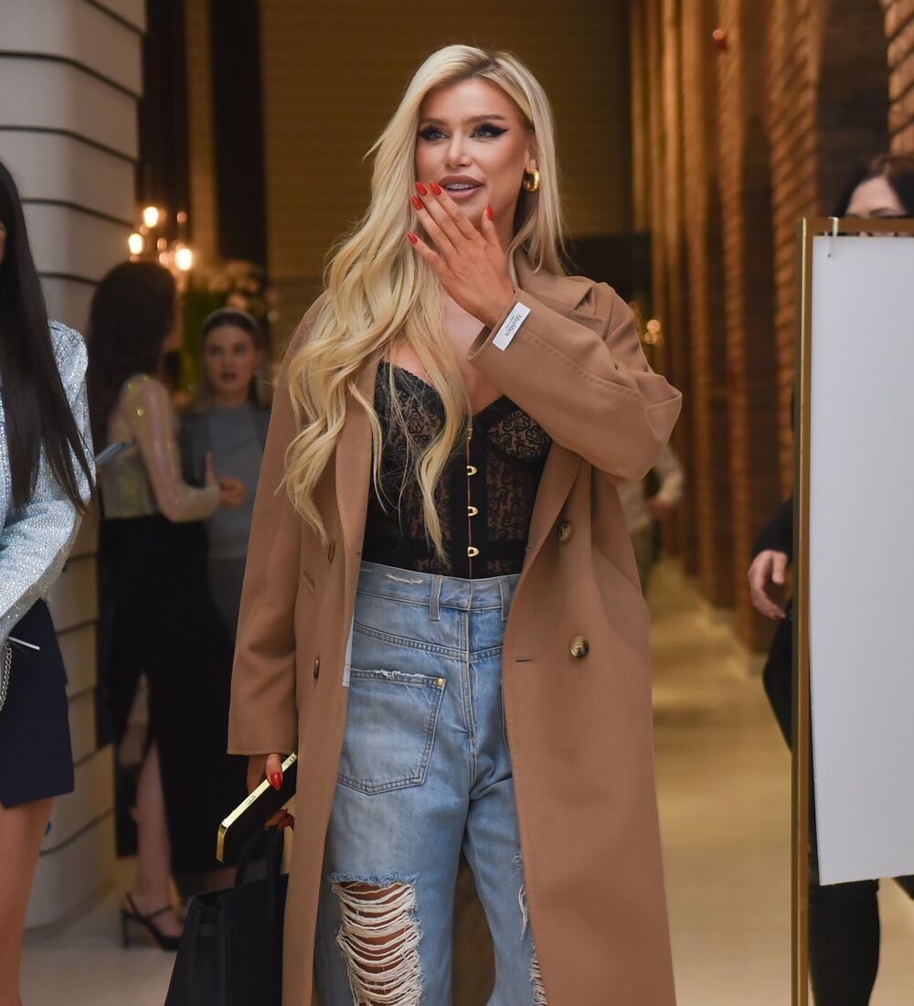 Pevačica nije skidala osmeh sa lica