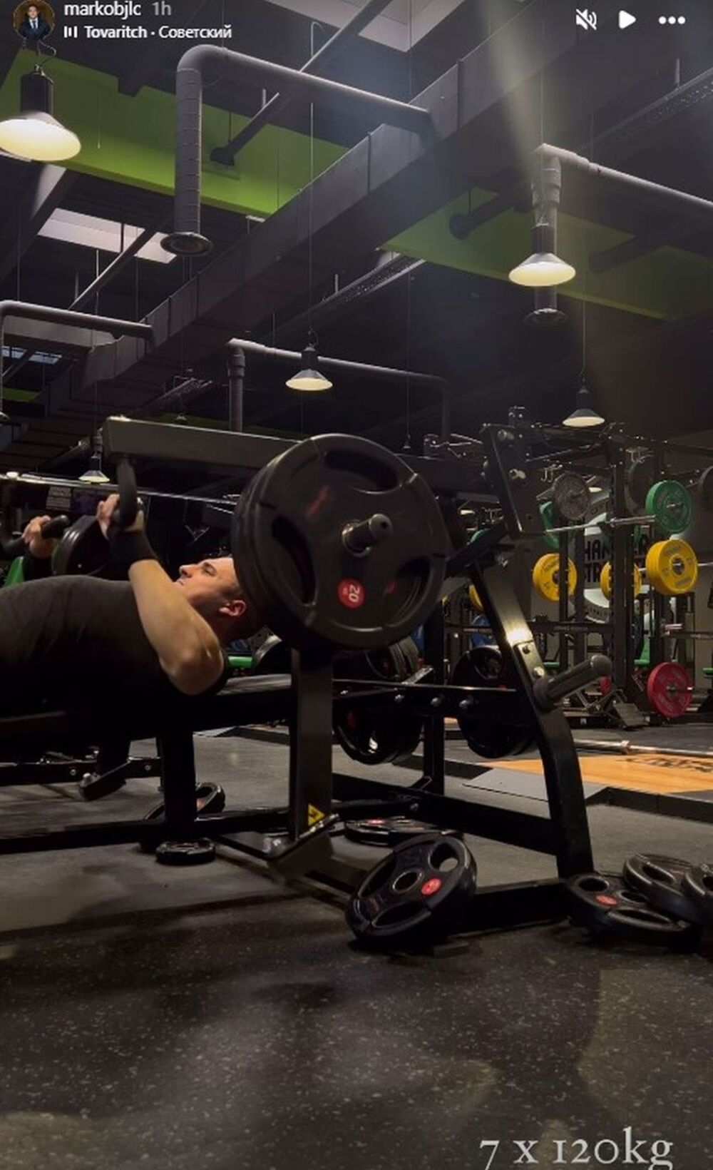 Pokazao da je redovan vežbač