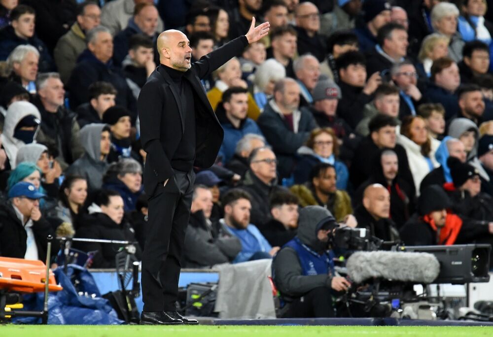 Pep Gvardiola na utakmici Mančester sitija i Real Madrida