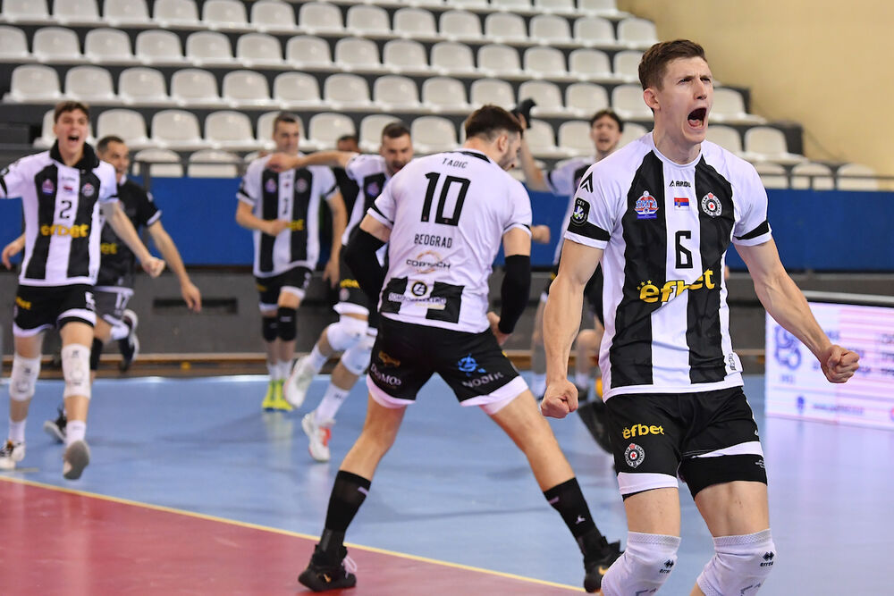 Slavlje odbojkaša Partizana