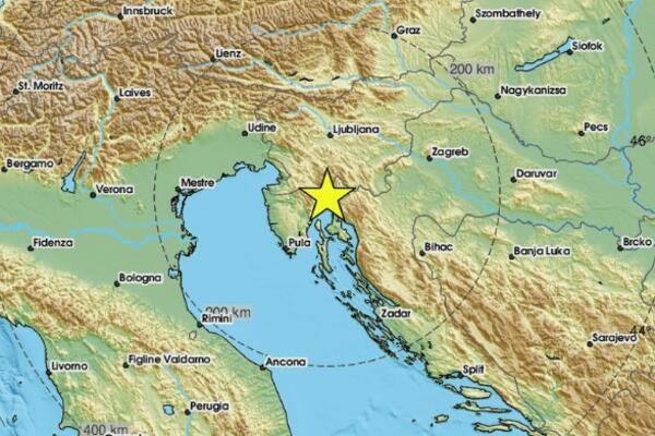 JOŠ JEDAN ZEMLJOTRES: Treslo se tlo kod Rijeke