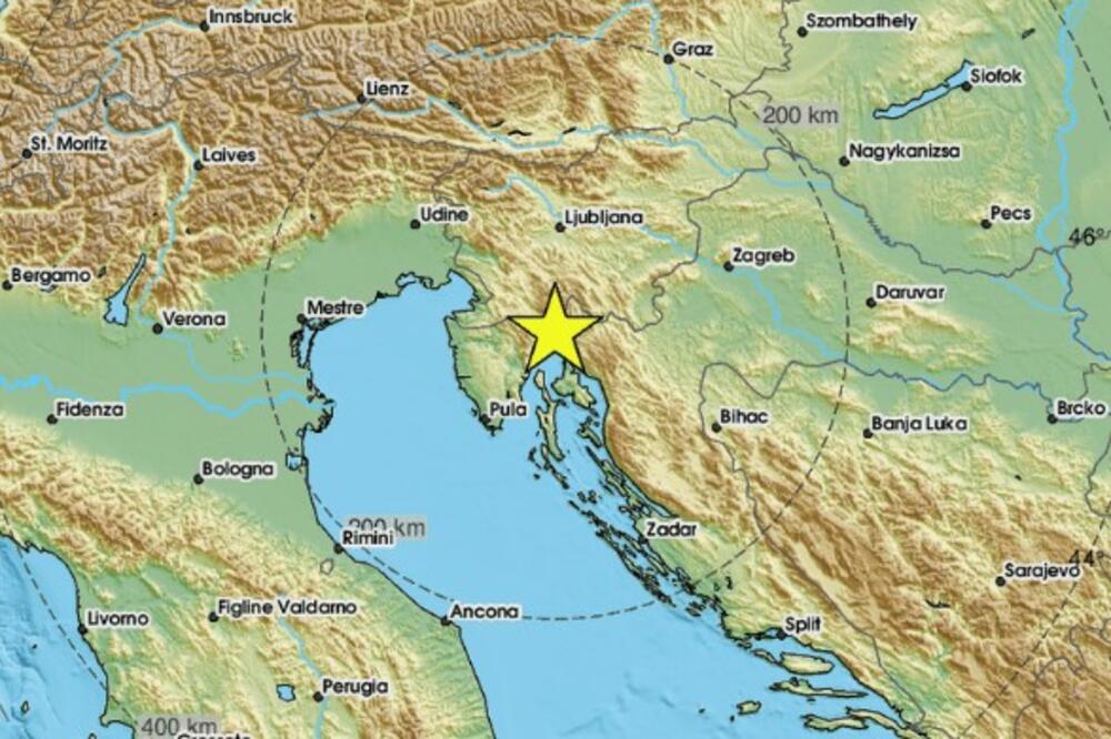 JOŠ JEDAN ZEMLJOTRES: Treslo se tlo kod Rijeke