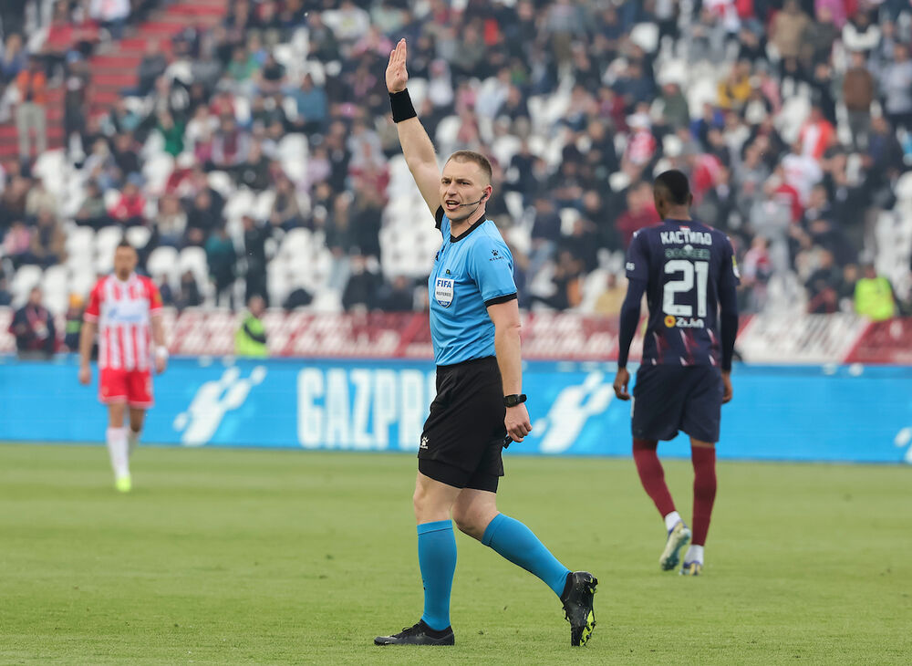 Pavle Ilić tokom 173. večitog derbija