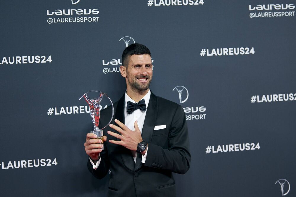 Novak Đoković sa Laures nagradom