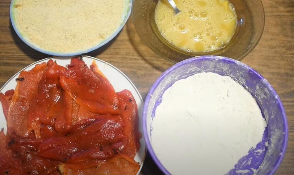 Priprema slane torte od pečenih paprika