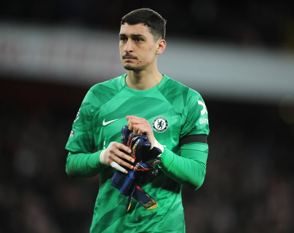 Đorđe Petrović na utakmici Arsenala i Čelsija