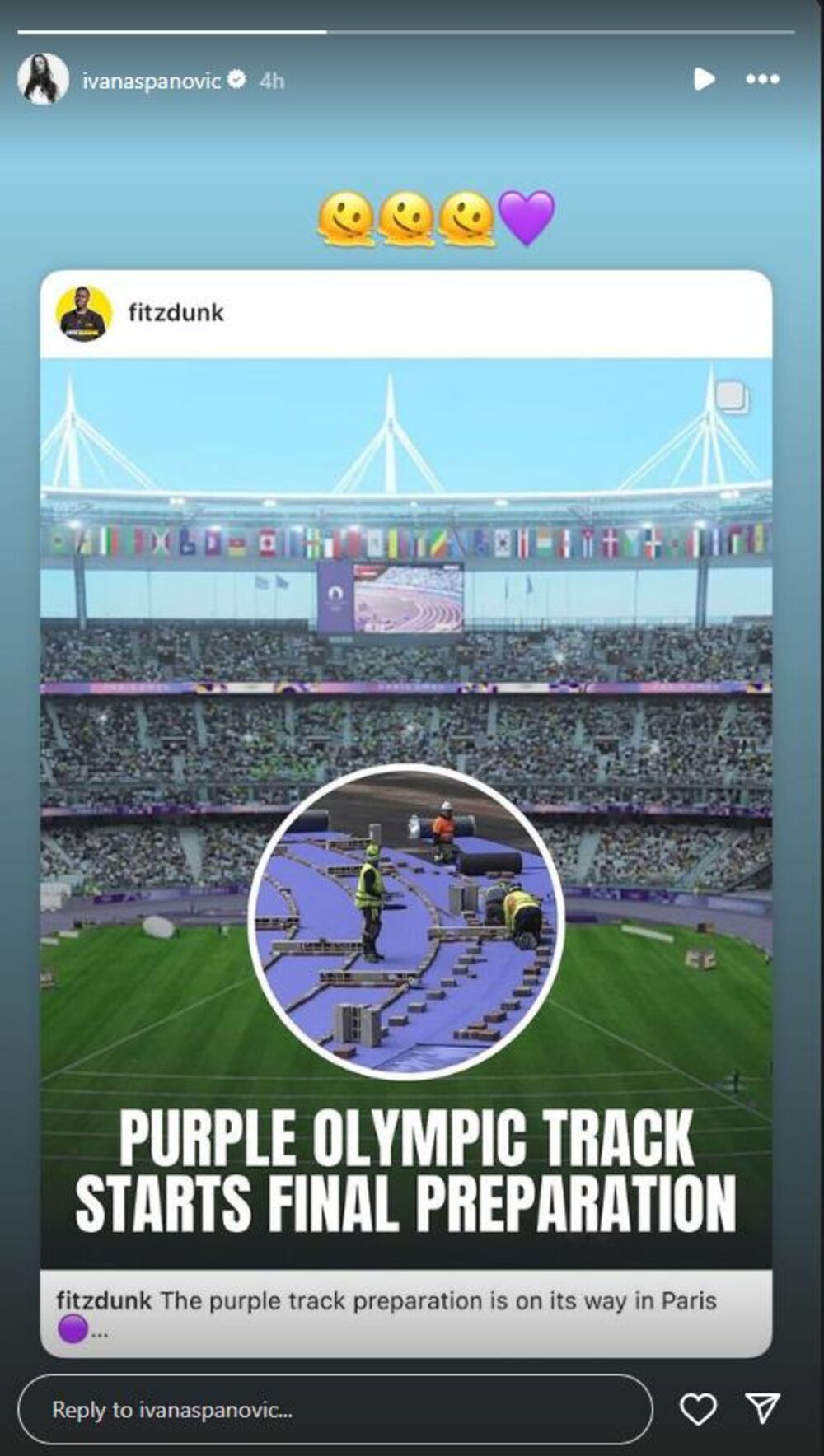 Objava Ivane Španović