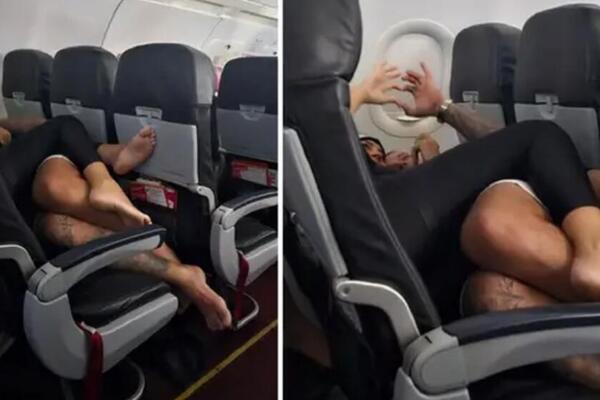 PUTNIK U AVIONU SE ZGROZIO ZBOG LJUBAVNOG PARA: Ne može da veruje šta gleda već 4 SATA (VIDEO)