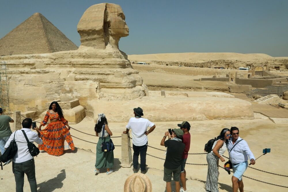 Sfinga, Egipat, Giza, Piramide