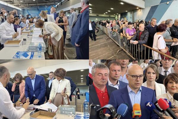 GUŽVE NA NOVOSADSKOM SAJMU Prikupljanje potpisa za listu “Aleksandar Vučić – Novi Sad sutra” na lokalnim izborima