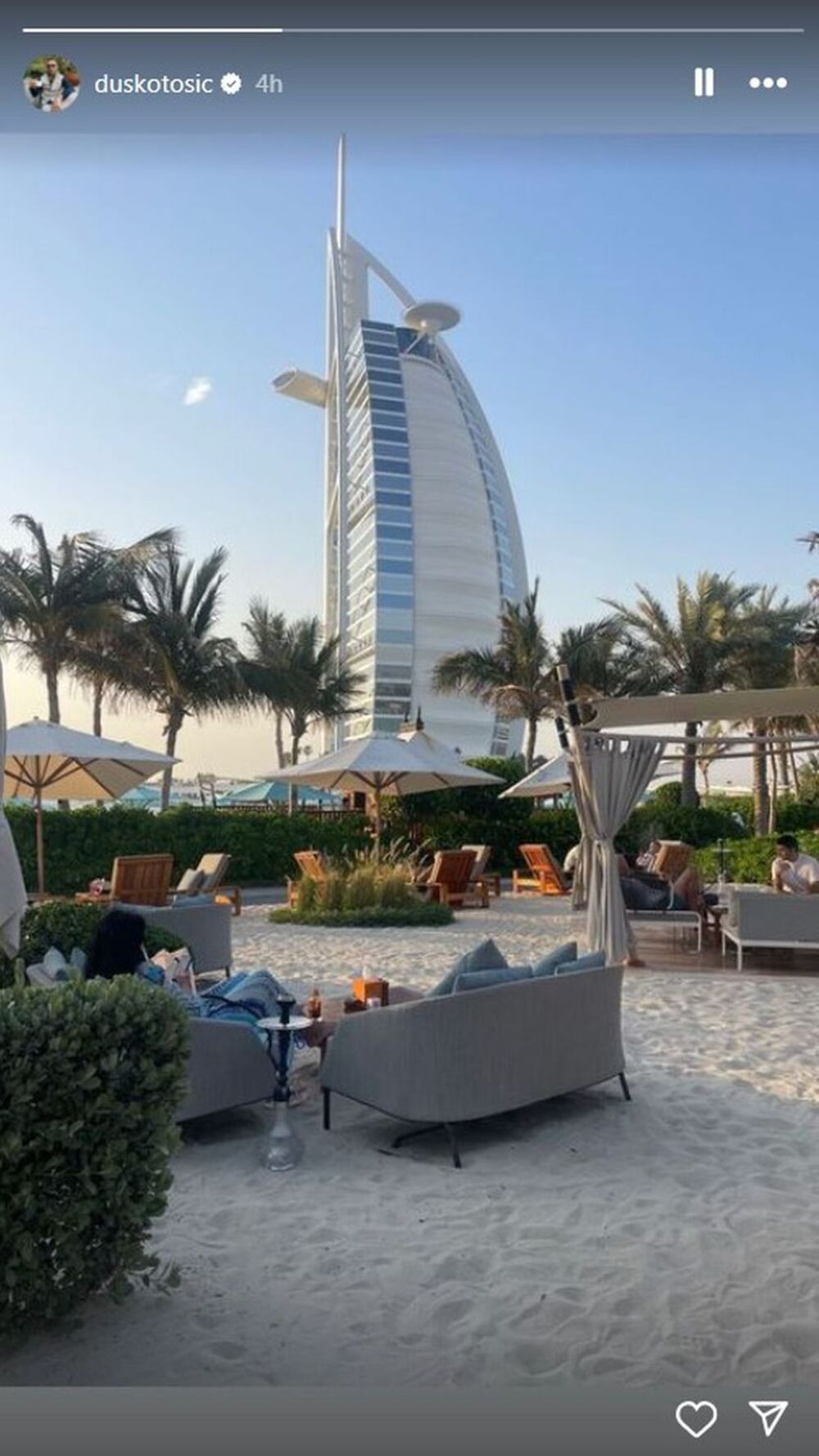 Duško Tošić uživa u Dubaiju