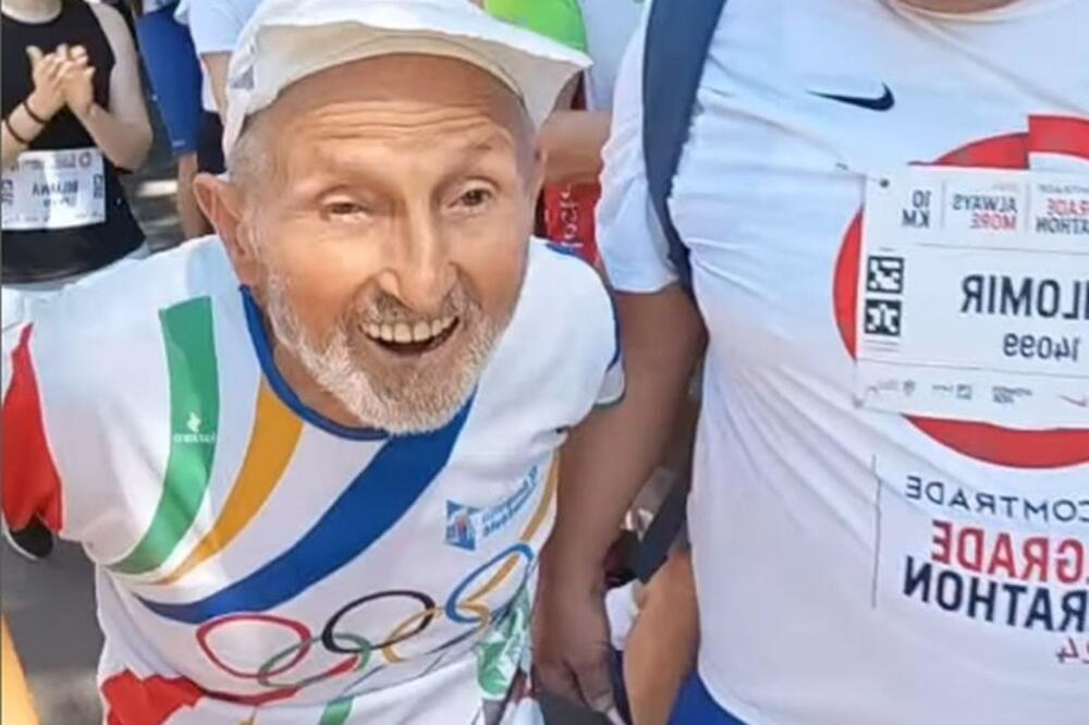DEKA VLADA JE HEROJ BEOGRADSKOG MARATONA: U 90-oj trčao rame uz rame sa mladima, pa dobio GROMOGLASAN APLAUZ