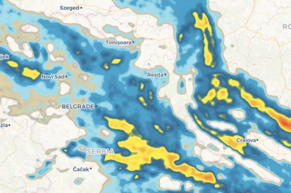 PLJUSAK NEĆE STATI CEO DAN: Ovo su nove radarske slike, hladan ciklon u Srbiji (FOTO)