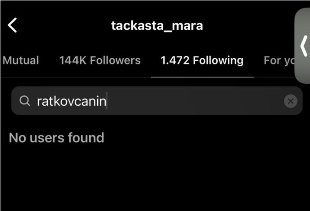 Tačkasta Mara otpratila Branka Babića sa Instagrama