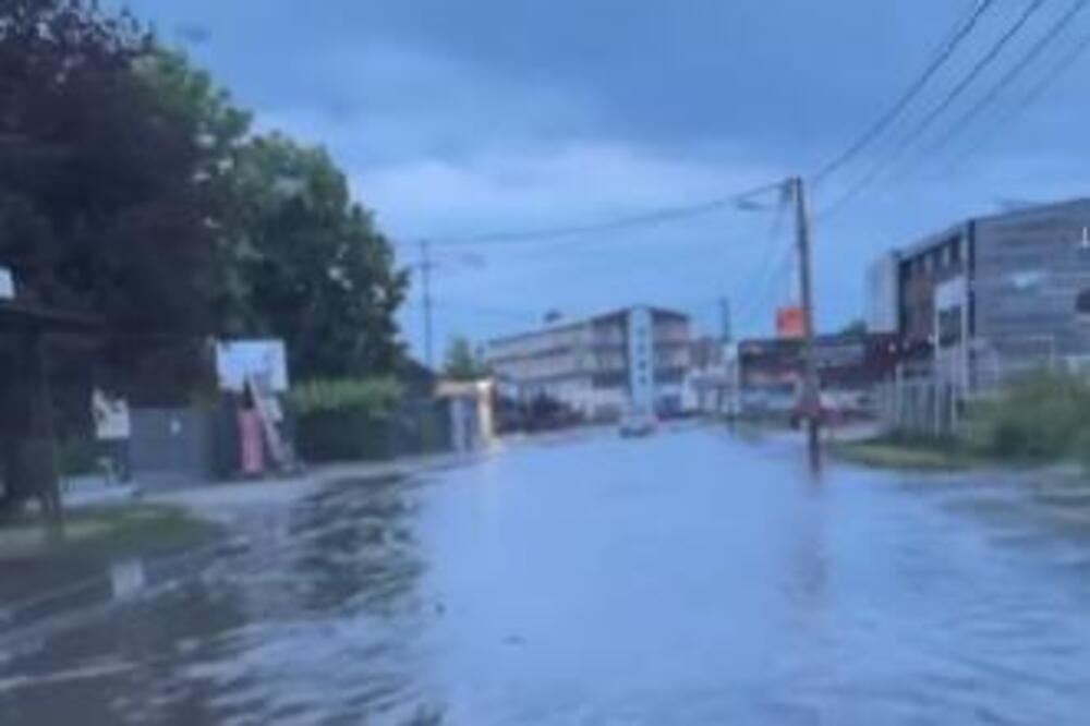 POTOP U BEOGRADU: Snažno nevreme se sručilo na prestonicu, REKE NA ULICAMA u ovom delu grada! (VIDEO)