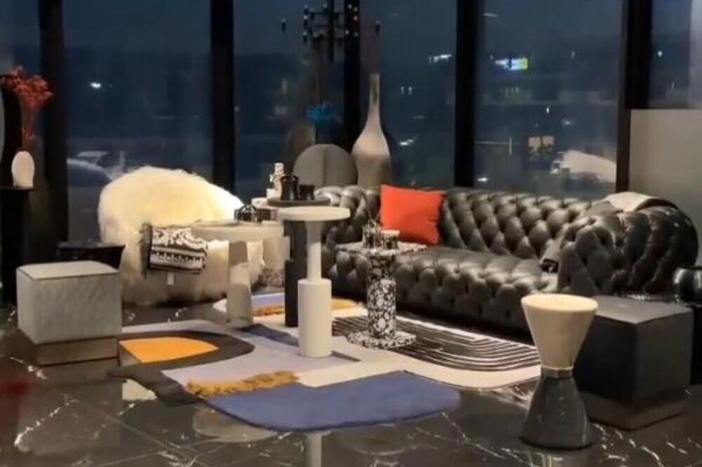 ZIDOVI OBLOŽENI KROKODILSKOM KOŽOM, SVE PRŠTI OD LUKSUZA: Ovako izgleda najskuplji stan u Beogradu (VIDEO)