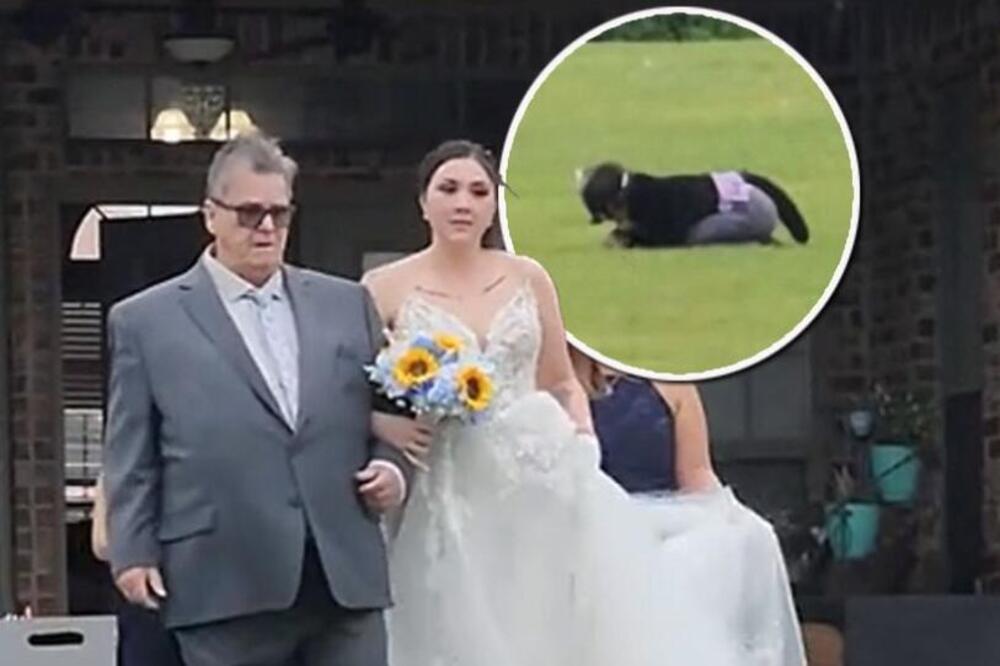 BIZARNA SCENA NA VENČANJU KOJU DO SADA NISTE VIDELI: Umesto u mladence svi gledali u ŽENU MAČKU, evo šta je radila