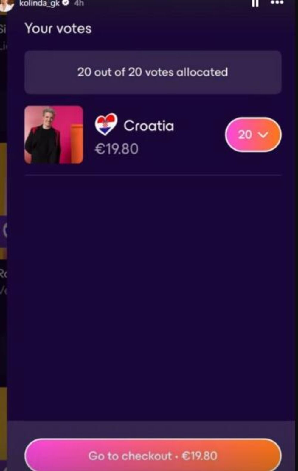 Objava na profilu bivše predsednice