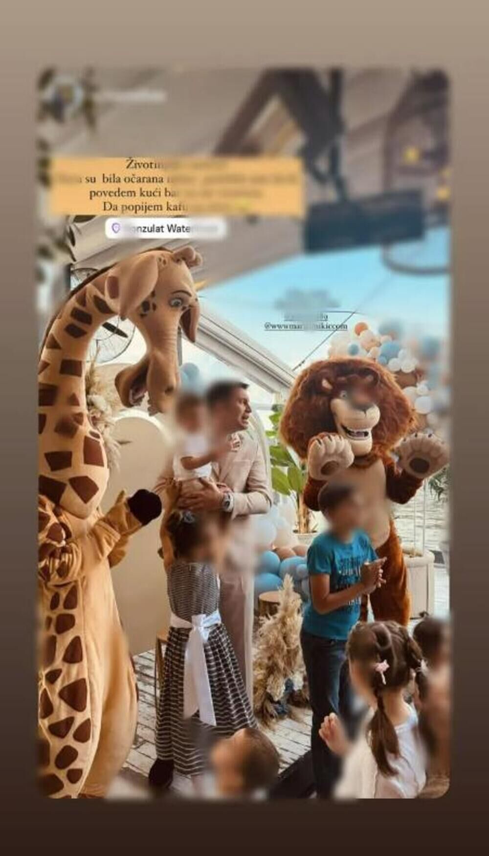 Marija Mikić proslavila sinu prvi rođendan