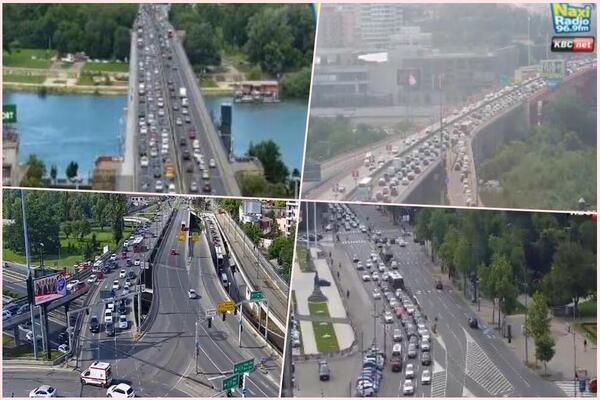OD RANOG JUTRA GUŽVA U BEOGRADU: Vozila jedva da se kreću, u ovom delu grada je najkritičnije (FOTO)