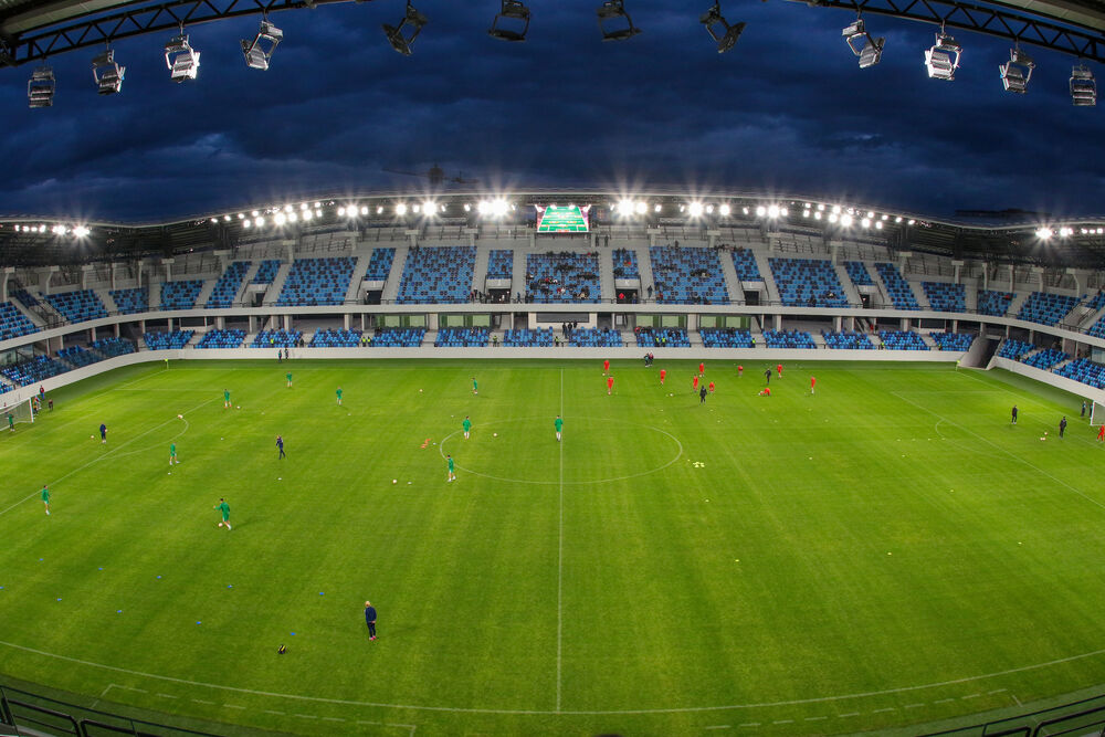 Pogled na jedan deo stadiona Lagator u Loznici
