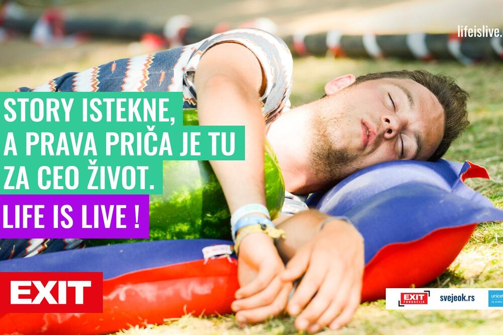 Krovna evropska festivalska asocijacija podržala kampanju Exita i Unicefa za mentalno zdravlje mladih