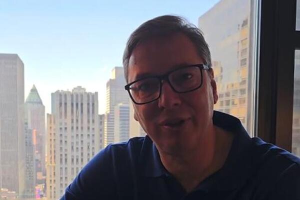 PREDSEDNIK VUČIĆ POSLAO SNAŽNU PORUKU NARODU IZ NJUJORKA:" Sutra nije Vidovdan, ali će se sve JASNO VIDETI"