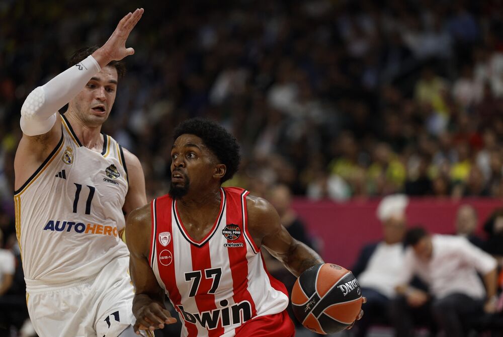 Detalj sa utakmice Real Madrida i Olimpijakosa