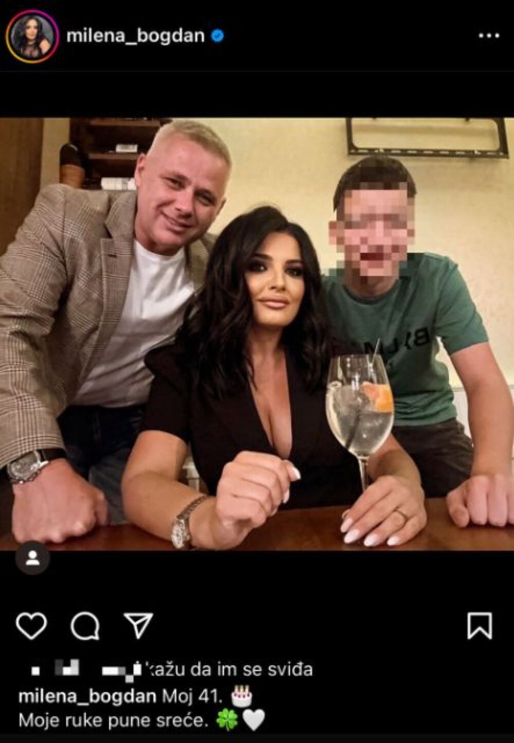 Milena je rođendan provela sa najmilijima