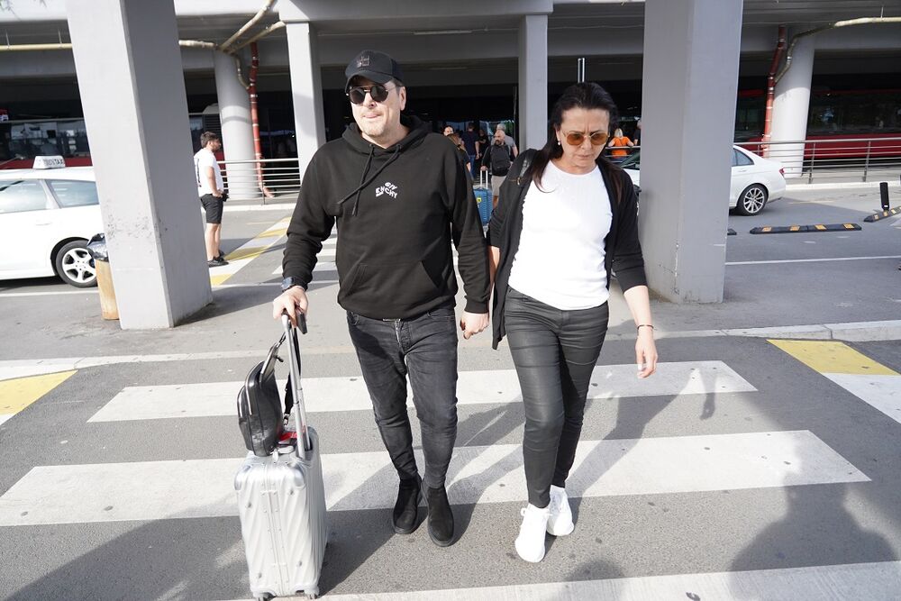 Aco Pejović sa ženom Biljanom u javnosti