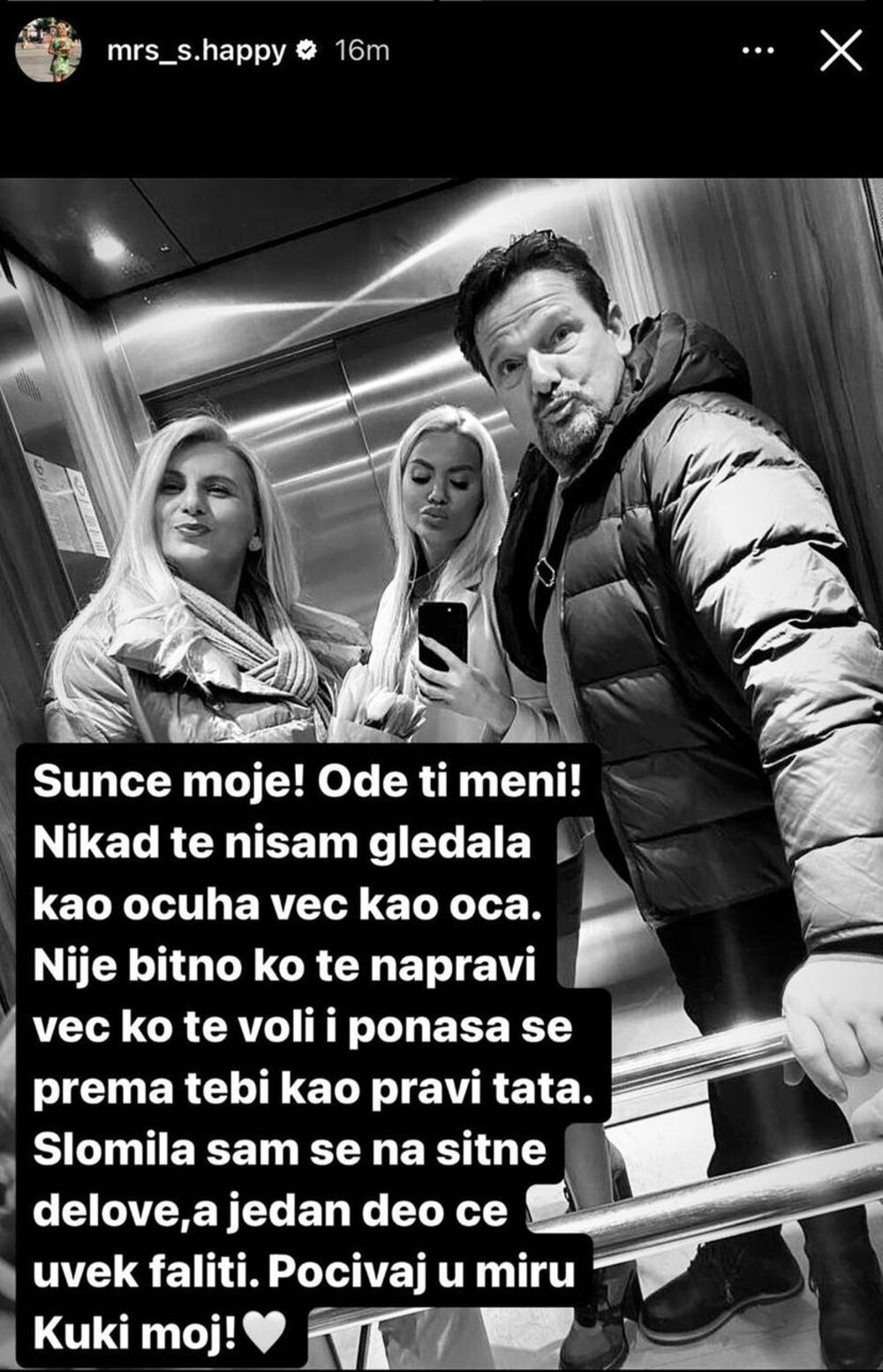 Preminuo očuh Sanje Stanković